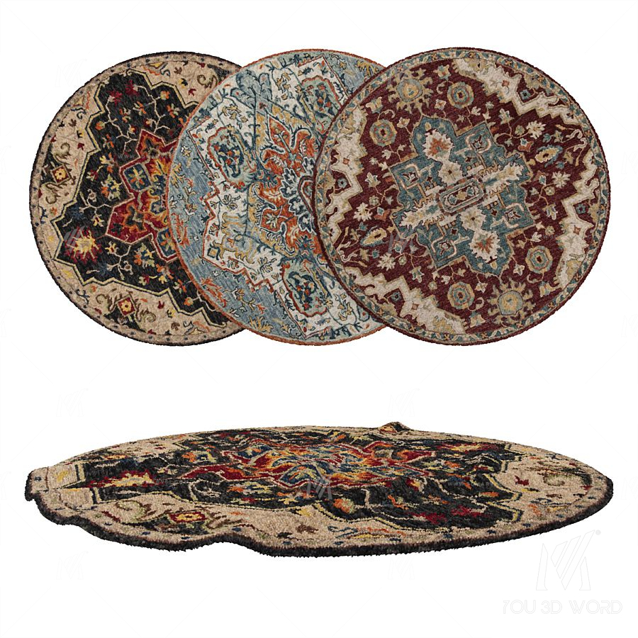 Round Carpets Set 20